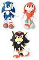 Sonic The Hedgehog 15-Inch Plush Set of 3