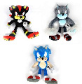 Sonic The Hedgehog 7-Inch Soft Figure Plush - Set of 3[Sonic,Werehog,Shadow]